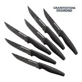 As Seen On TV Granitestone’s Steak Knife Set, Stainless Steel, 6-pc Side_Left