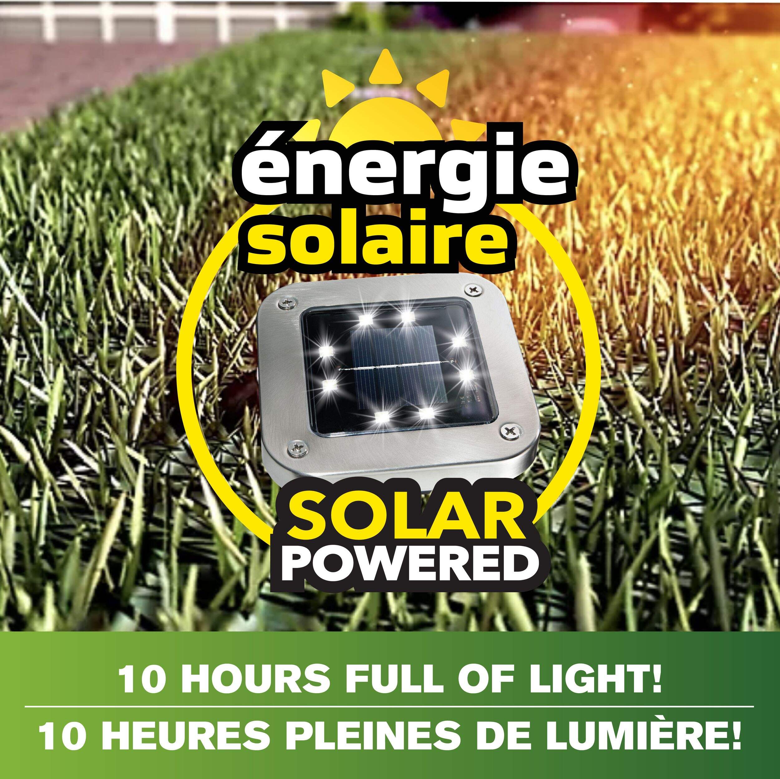 Disques lumineux carrés de luxe Bell & Howell, comme à la télé Overhead_Plunge