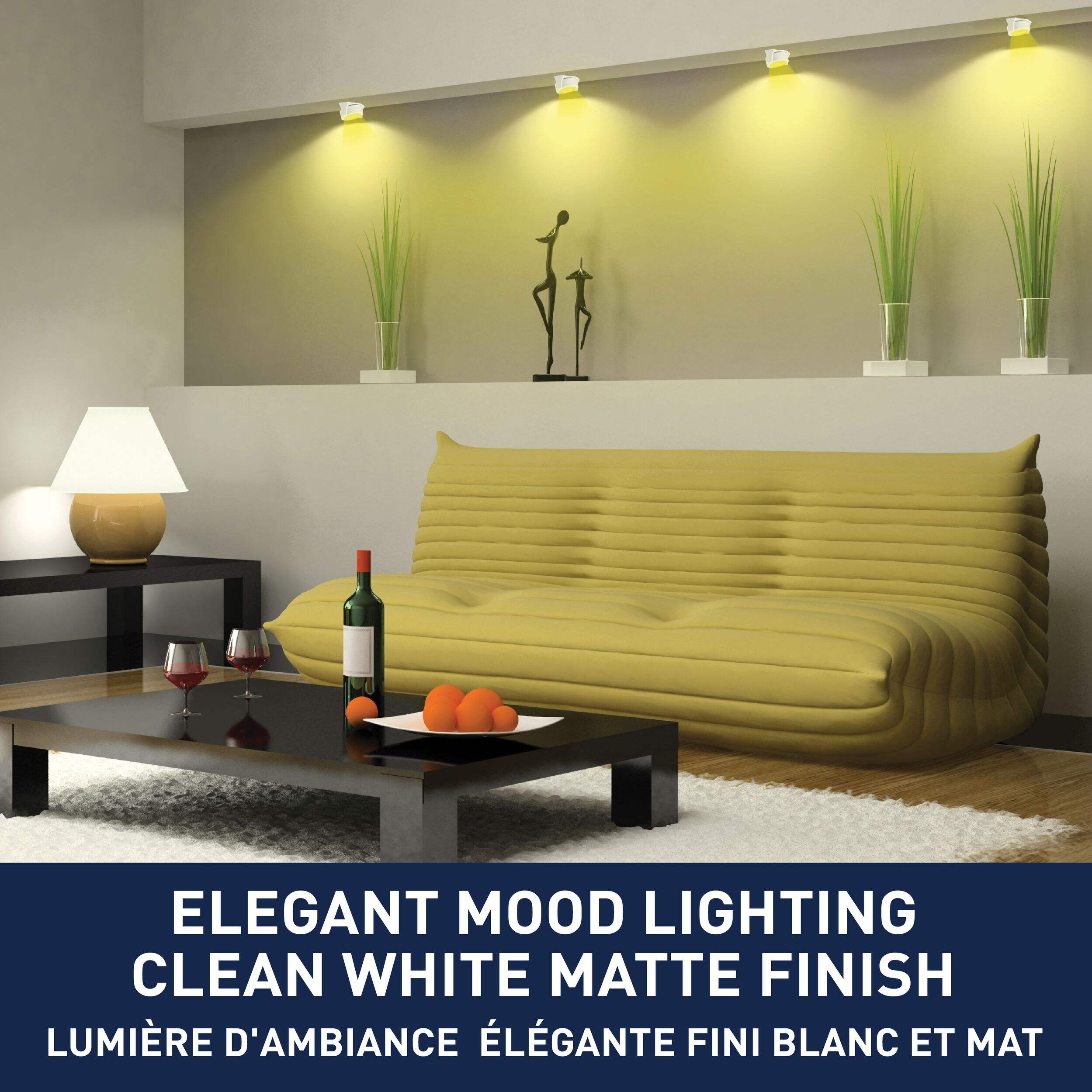 DEL pivotante à couleurs variables Bell & Howell, comme à la télé Composite_or_Mixed