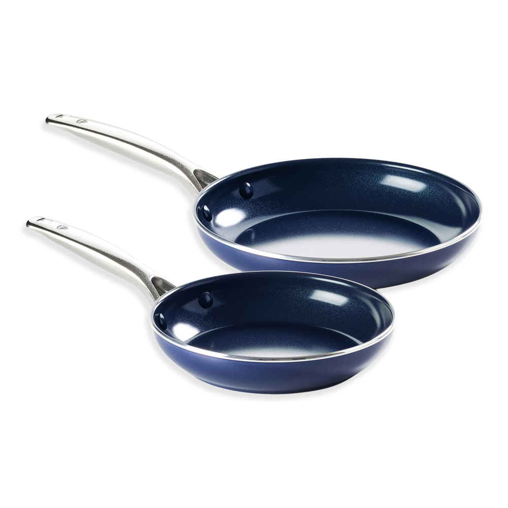 As Seen On TV Blue Diamond Fry Pan Set, 2pc Canadian Tire