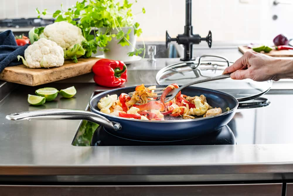 As Seen On TV Blue Diamond Fry Pan with Lid, 10-in | Canadian Tire