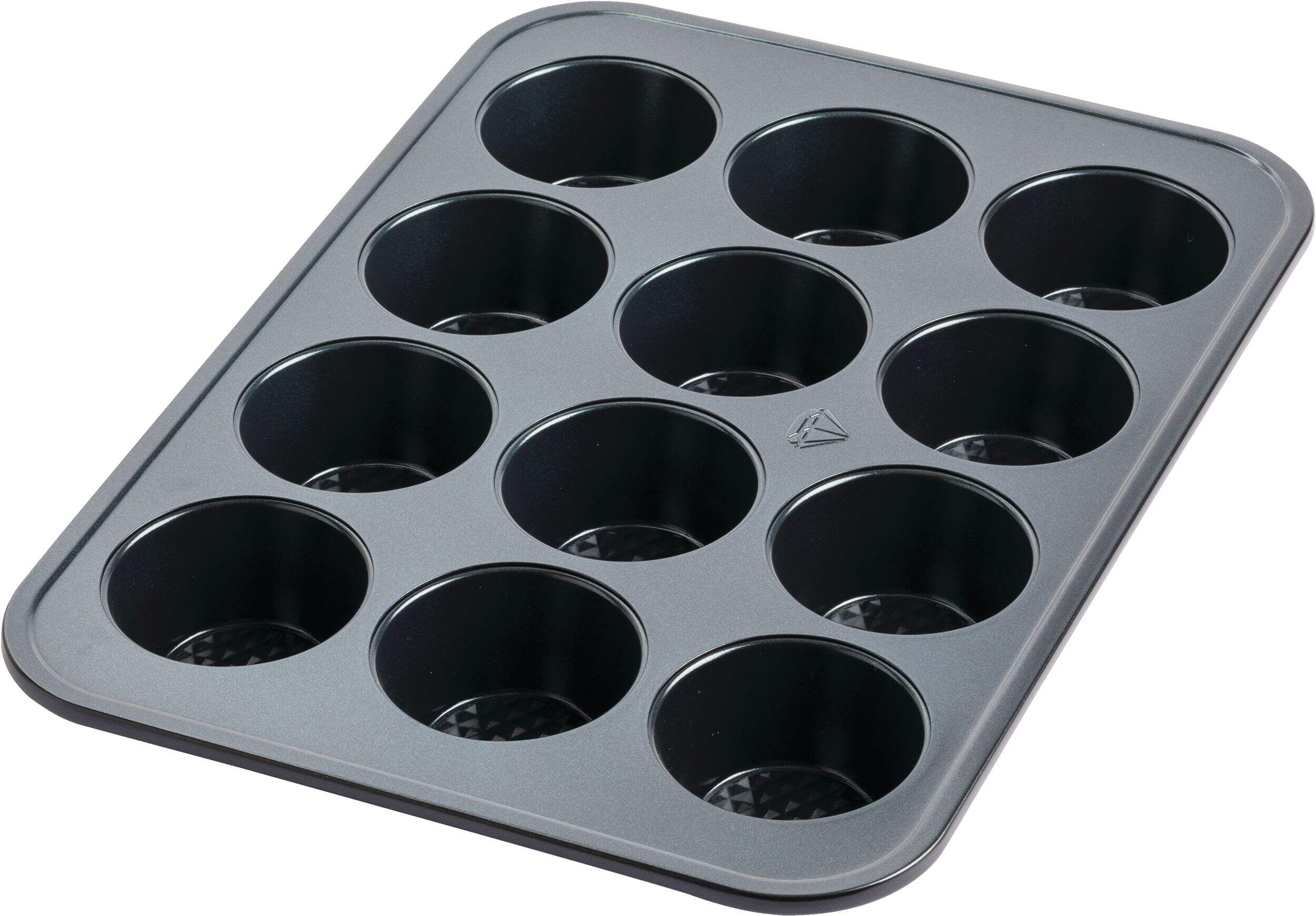 Moule à 12 muffins Blue Diamond, comme à la télé Overhead_Plunge