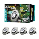 As Seen On TV Bell & Howell Solar Swivel Disk Lights Front_Angled_Left