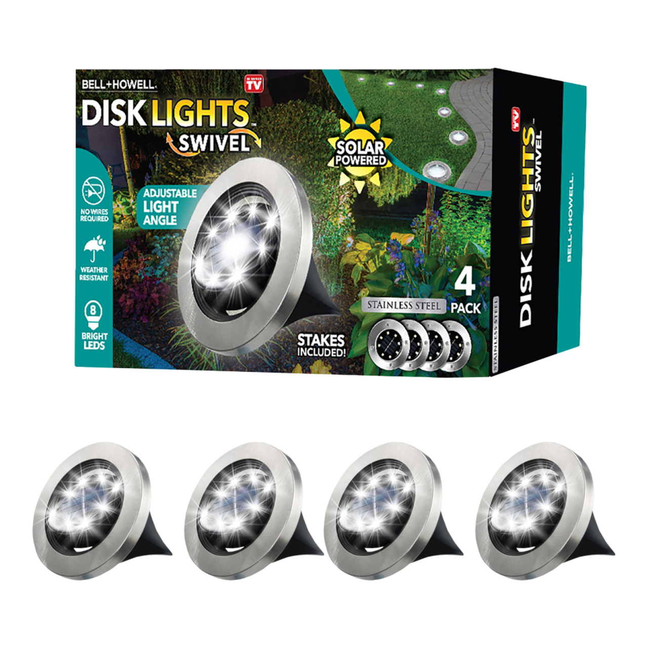 Brightest solar online disk lights