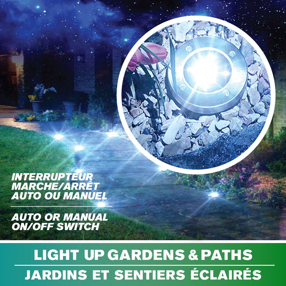 As Seen On TV Bell & Howell Solar Swivel Disk Lights Canadian Tire