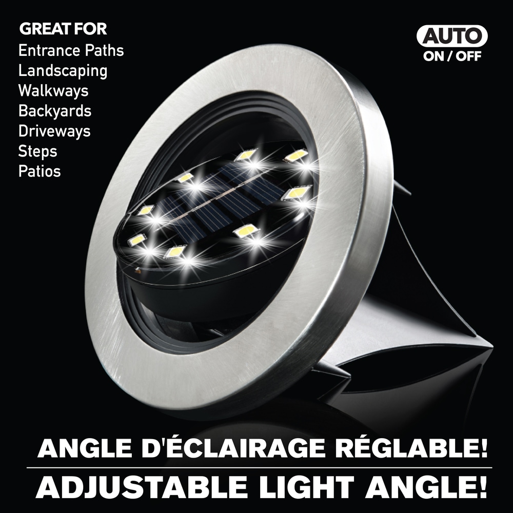 As Seen On TV Bell & Howell Solar Swivel Disk Lights Canadian Tire