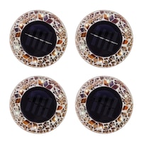 As Seen On TV Mosaic Disk Lights, Tan Overhead_Flat