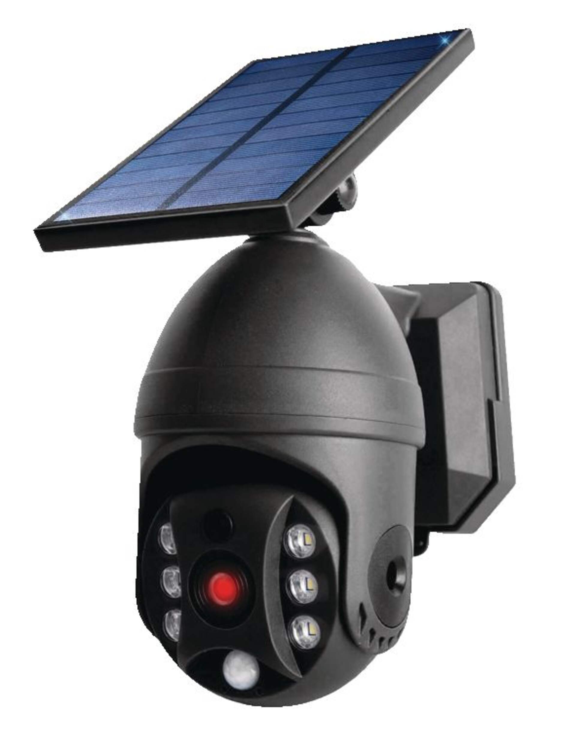 Bell & Howell Bionic Spotlight - Solar Powered LED Motion Light Front_Three_Fourths_Angled_Left