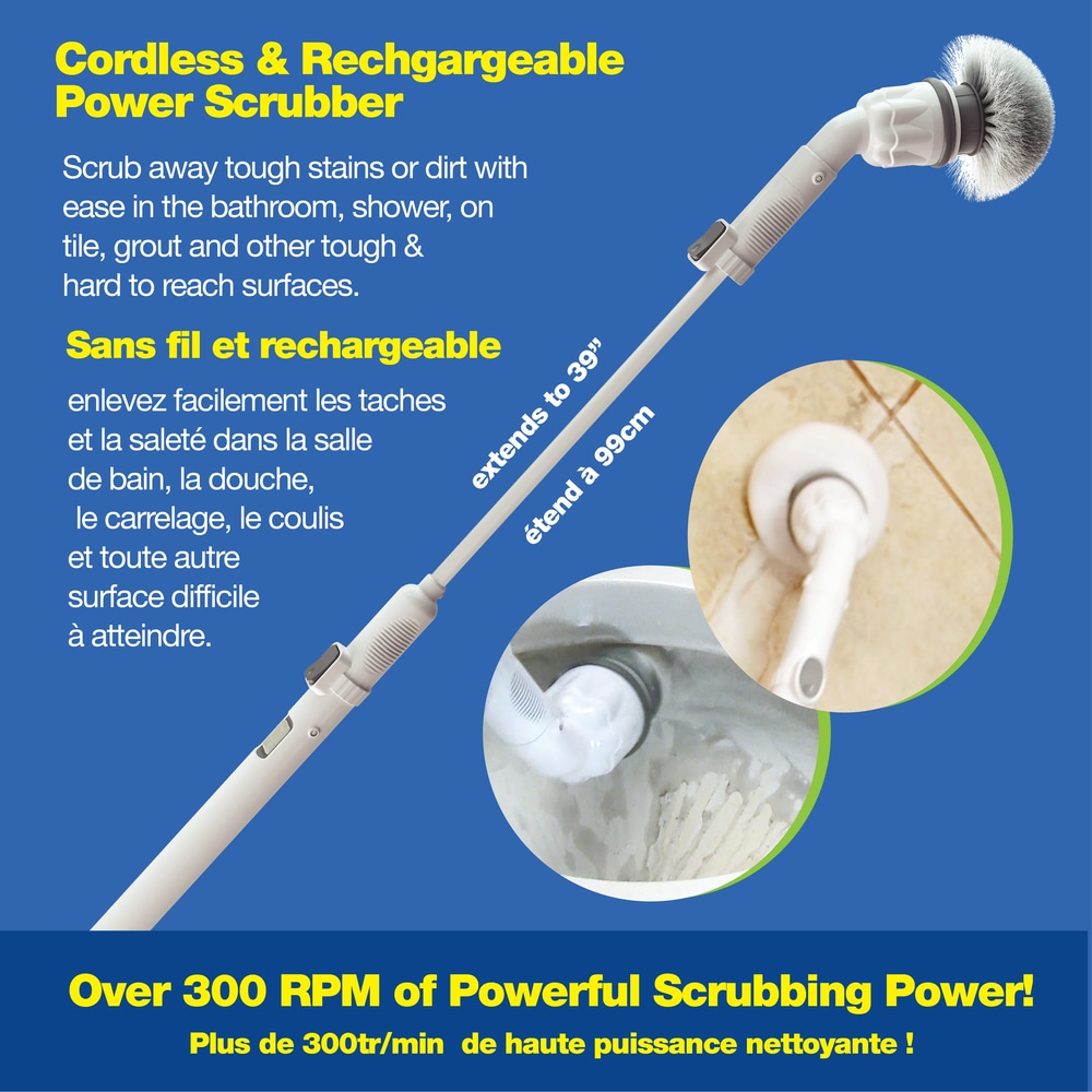 As Seen On TV Scrubtastic Rechargeable Power Scrubber Brush Canadian Tire