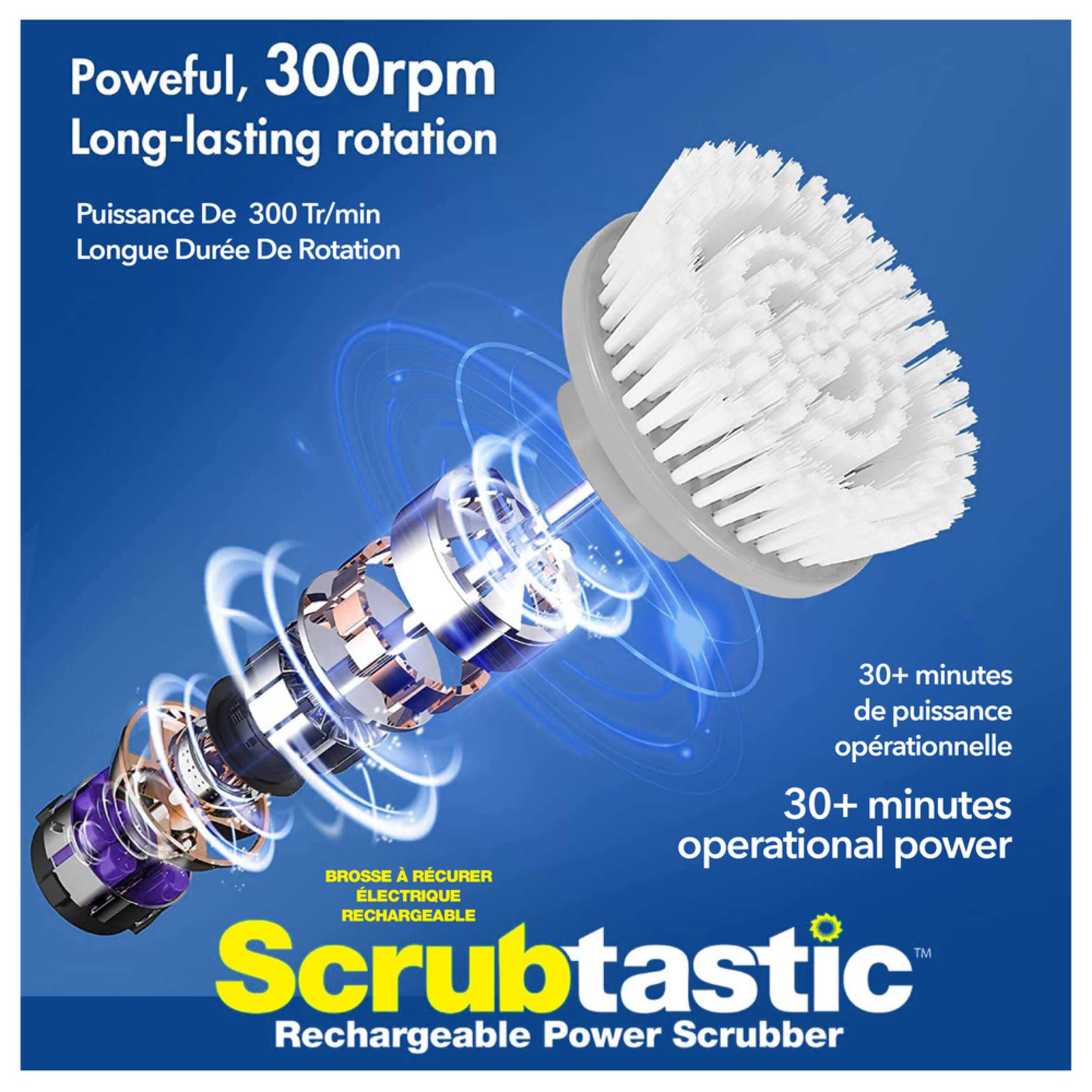 As Seen On TV Scrubtastic Rechargeable Power Scrubber Brush Canadian Tire