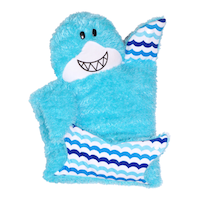 Oreiller régulier Popillows, requin bleu, 15 x 22 po