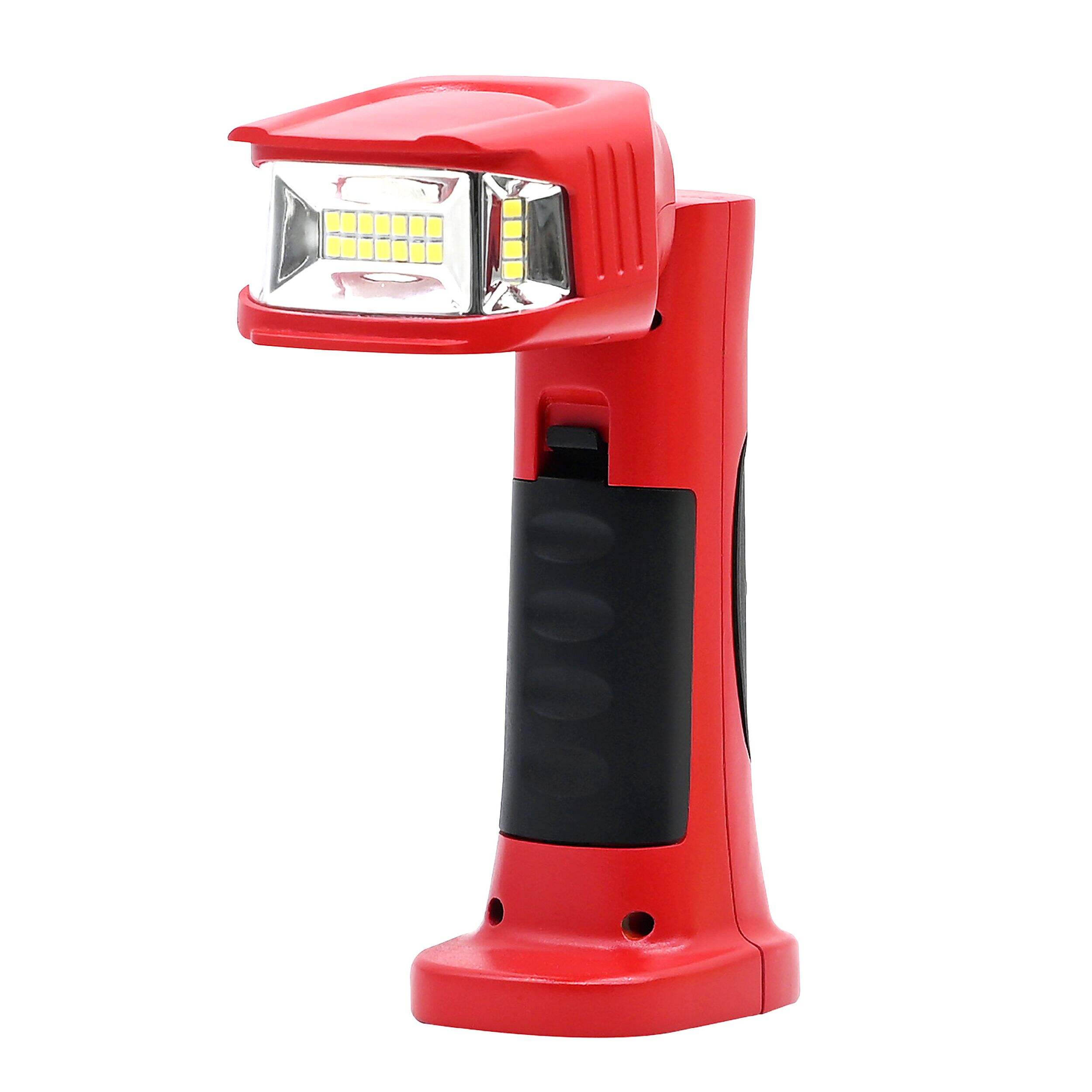 Bell & Howell Wide Beam Flashlight, Red Front_Three_Fourths_Angled_Left