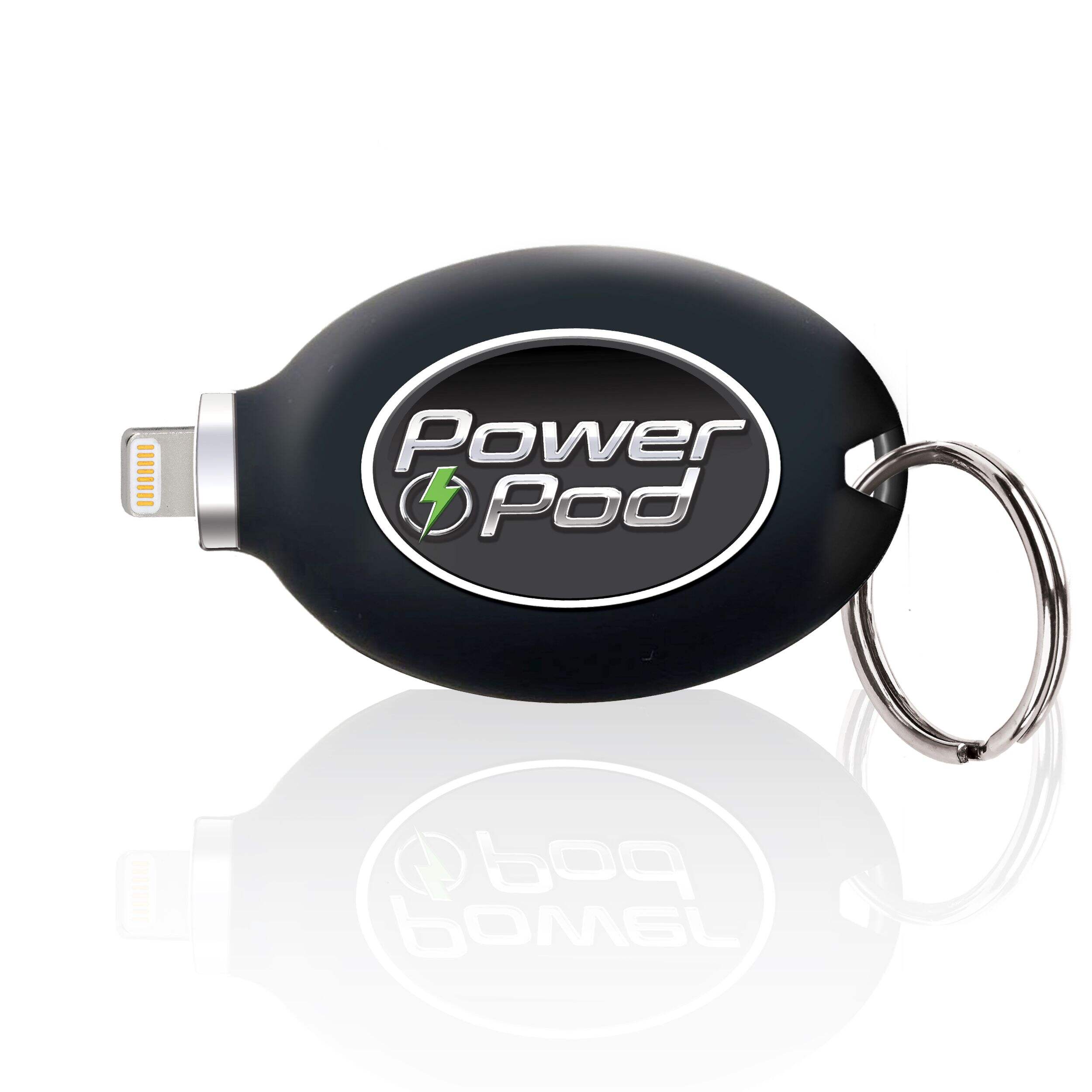 As Seen On TV Power Pod Charging Key Chain, Apple Front_Flat