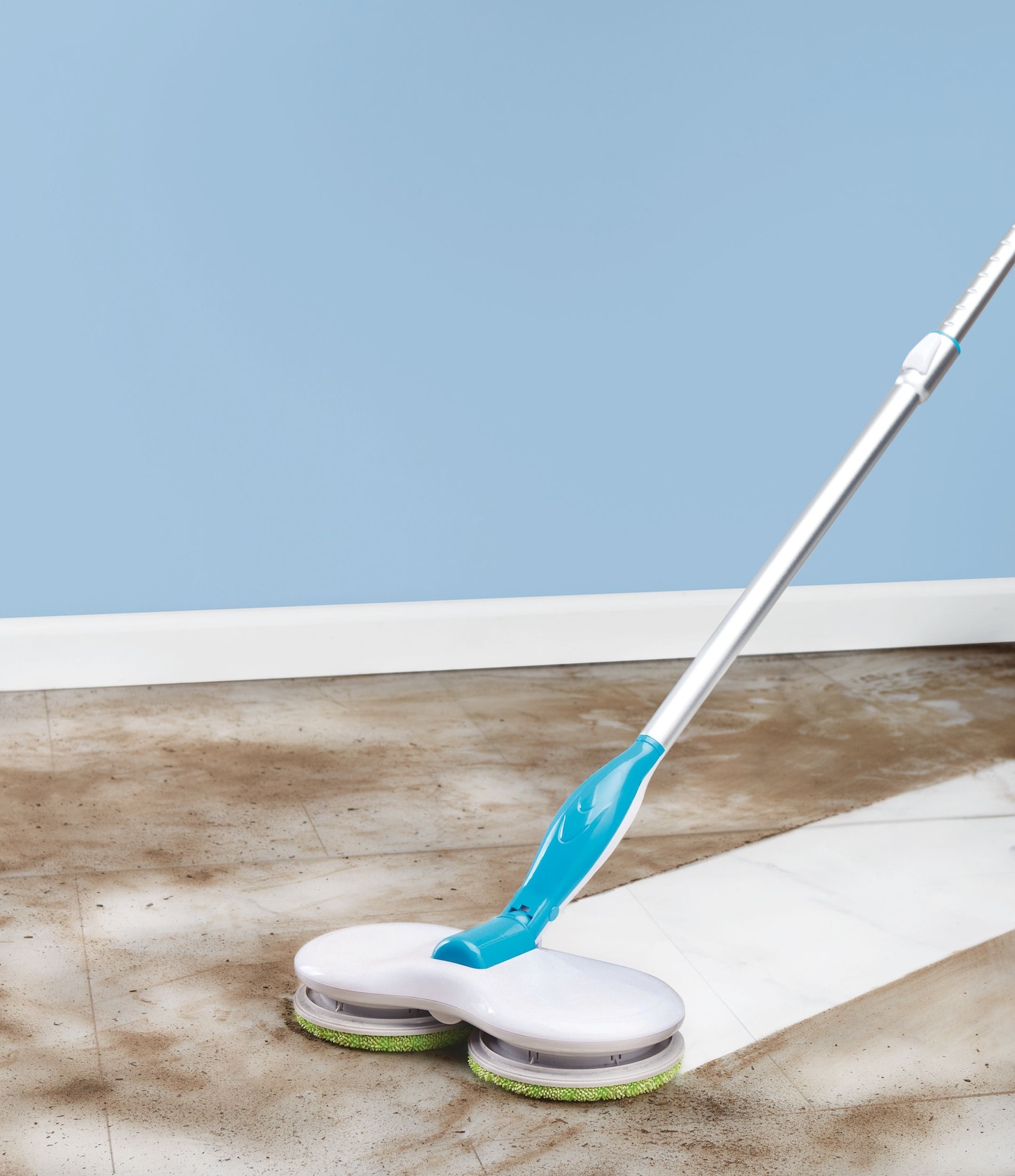 Floor Police Mop with Motorized Spinning Mopheads Canadian Tire