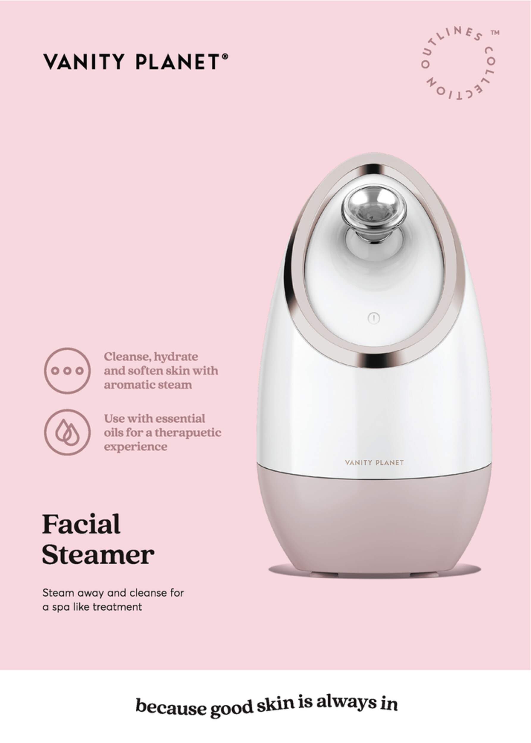 As Seen On TV Vanity Essential Oil Compatible Ionic Facial