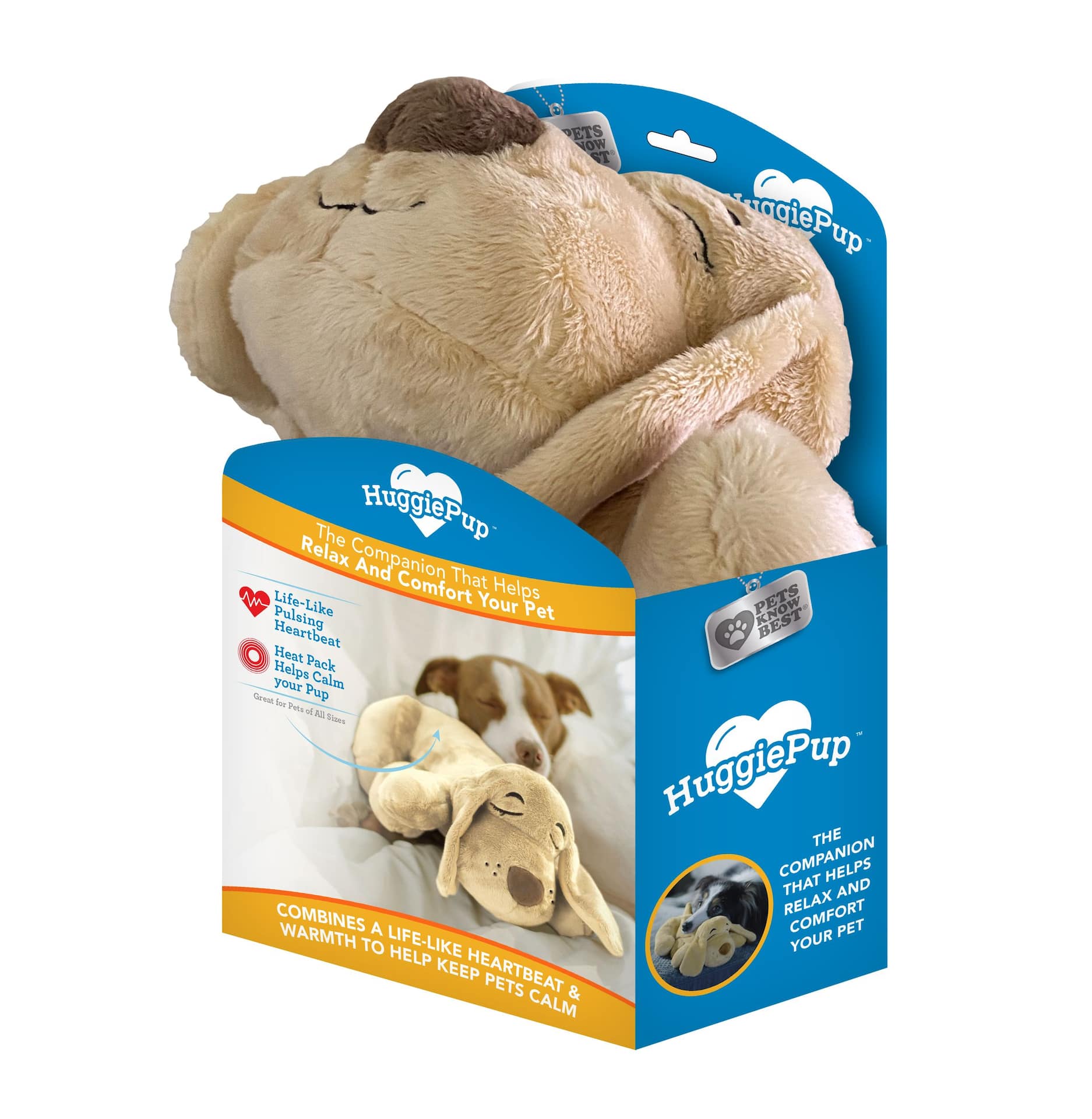 As Seen On TV Huggie Pup Heartbeat Stuffed Toy for Dogs - Dog
