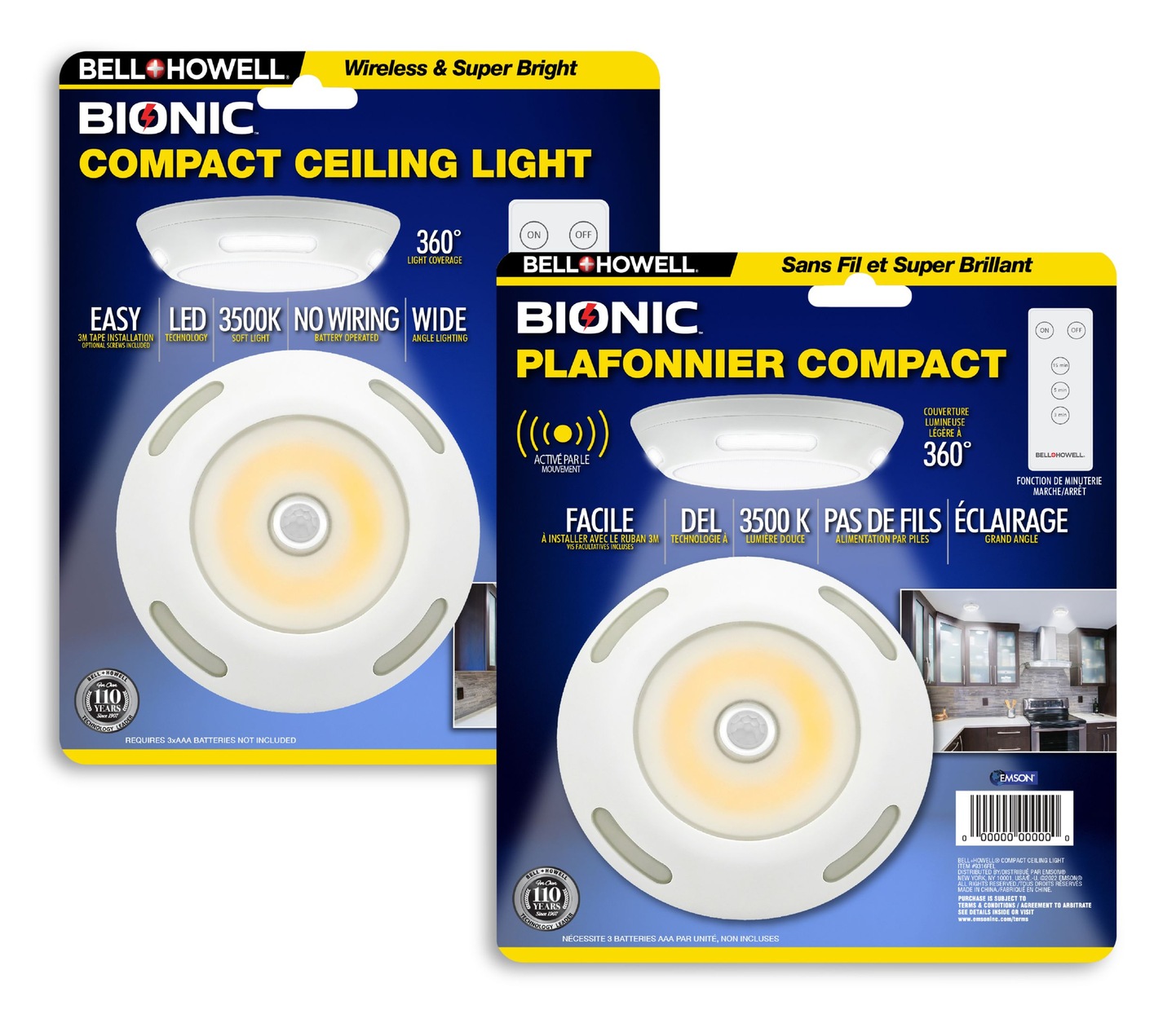 As Seen On TV Bell & Howell Bionic Compact Ceiling Light Canadian Tire
