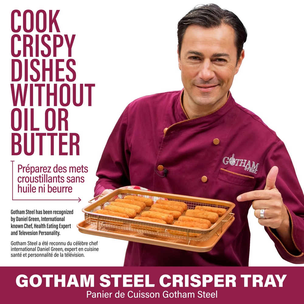 As Seen On TV Gotham Non Stick Ceramic Coated Steel Crisper Tray