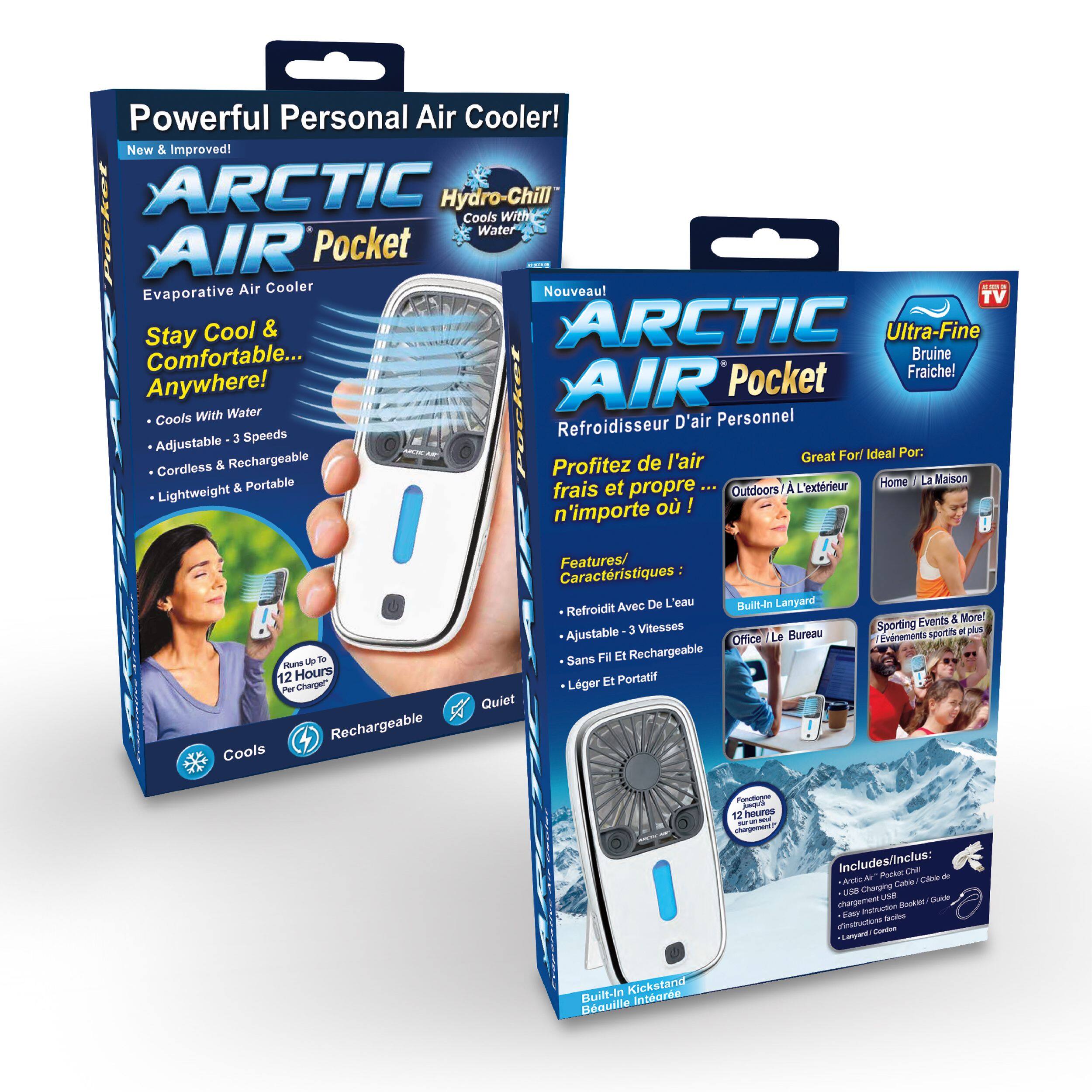 Arctic Air® Pocket Chill - Personal Air Cooler Fits in Your Pocket