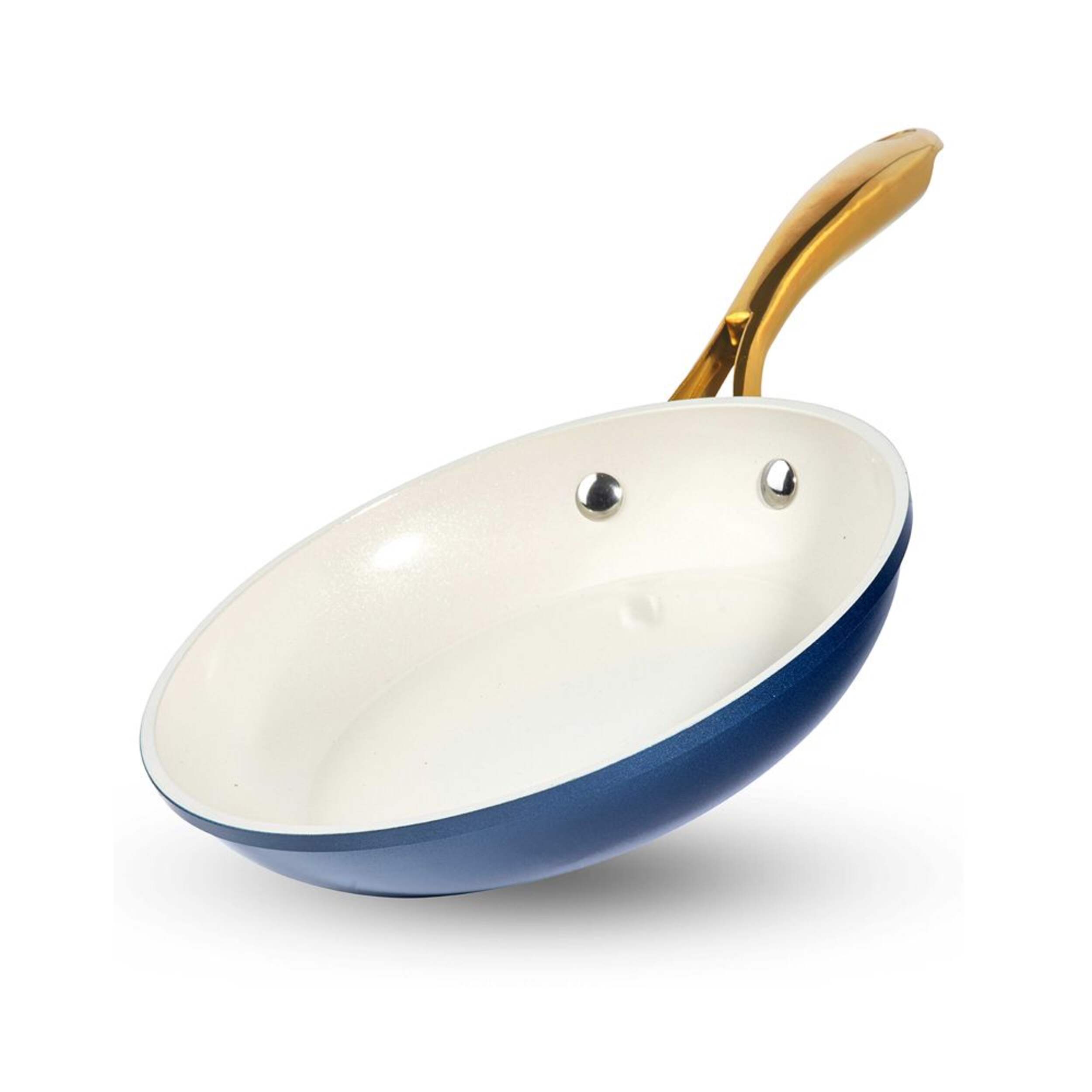 OB Steel Natural Collection Nonstick Fry Pan, Dishwasher-safe, 12-in Front_Angled_Left