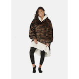 The Comfy® Original™ Sherpa, Green Camo Front_Angled_Left