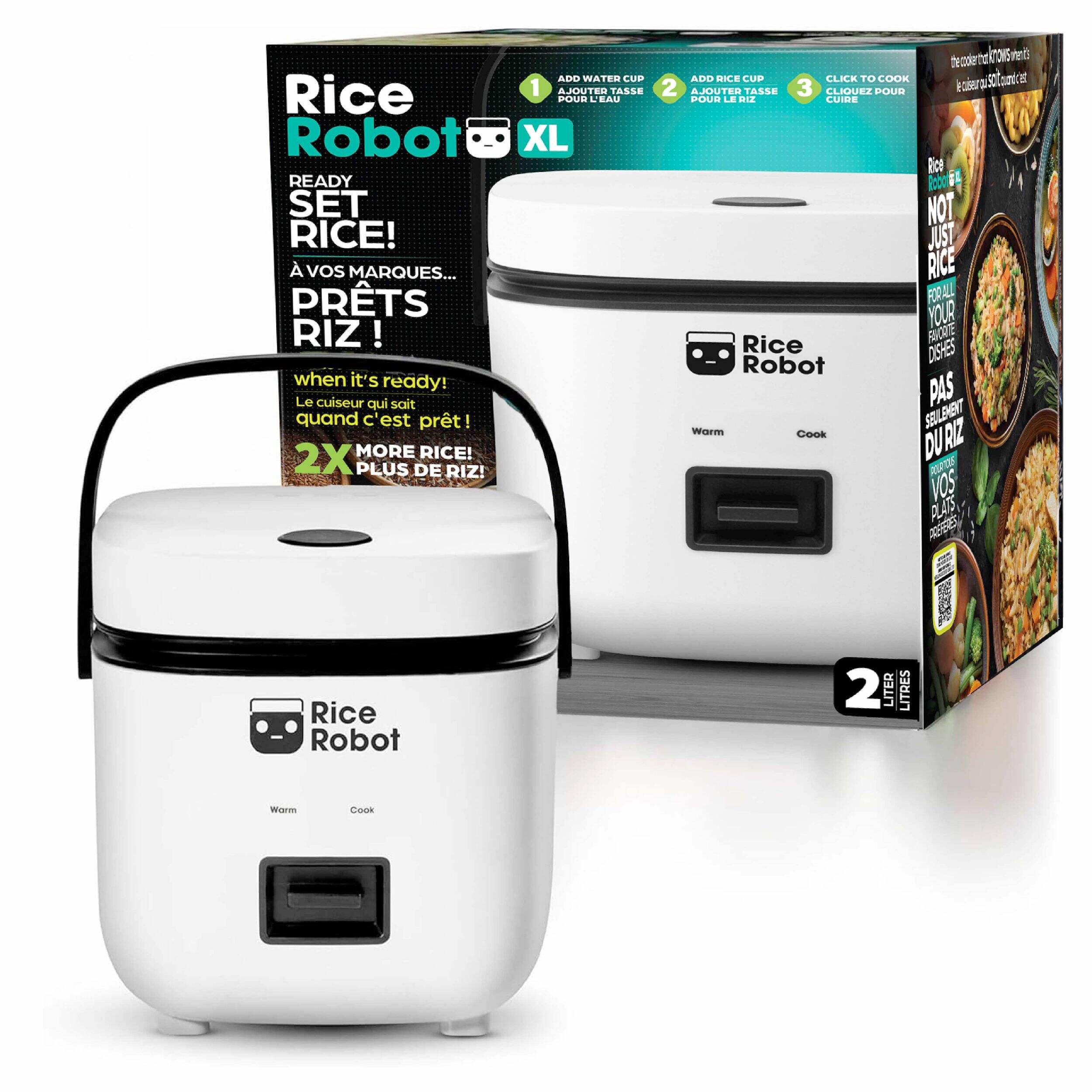 As Seen On TV Nonstick Rice Robot, Large, 2-L Capacity Front_Angled_Left