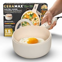 As Seen On TV Ceramax Electric Cooker, Non-stick, 1.5-L Capacity Cooker CloseUp