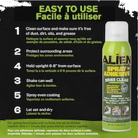 Aérosol Alien multifonctions, adhésif transparent, 14 oz Front_Flat