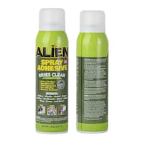 Alien Spray Multipurpose Clear Adhesive, Indoor/Outdoor, Heavy Duty Spray Glue, 14-oz