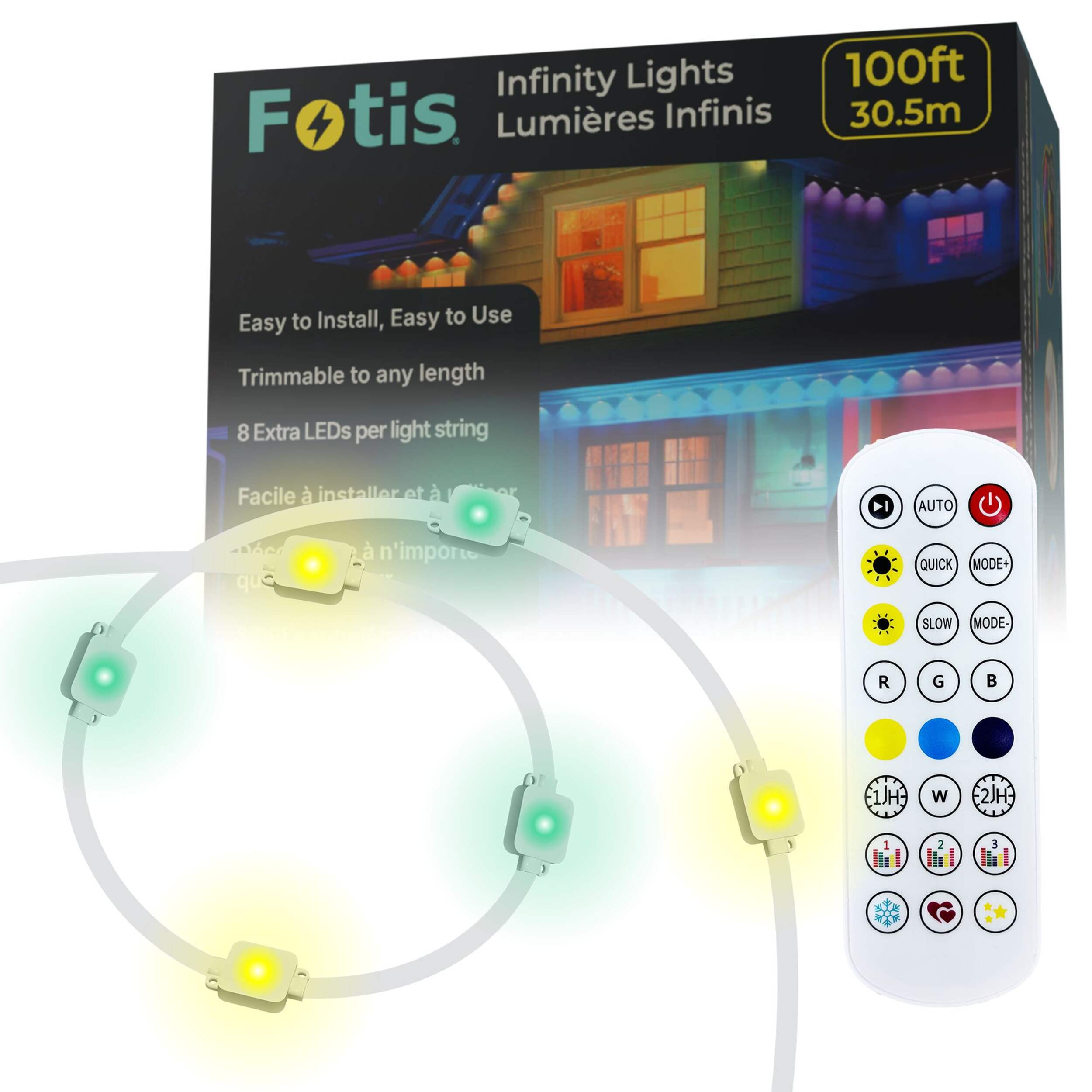 Trousse de démarrage de lumières d'intérieur et d'extérieur Eternity 100 pi Composite_or_Mixed