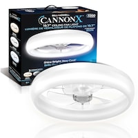 Bell and Howard Canon x Ceiling Fan, White, 19.7-in