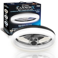 Bell and Howard Canon x Ceiling Fan, Black, 19.7-in