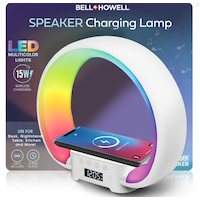 Bell and Howell RGB Multi-Colour Changing Lamp with Bluetooth Speakers Composite_or_Mixed
