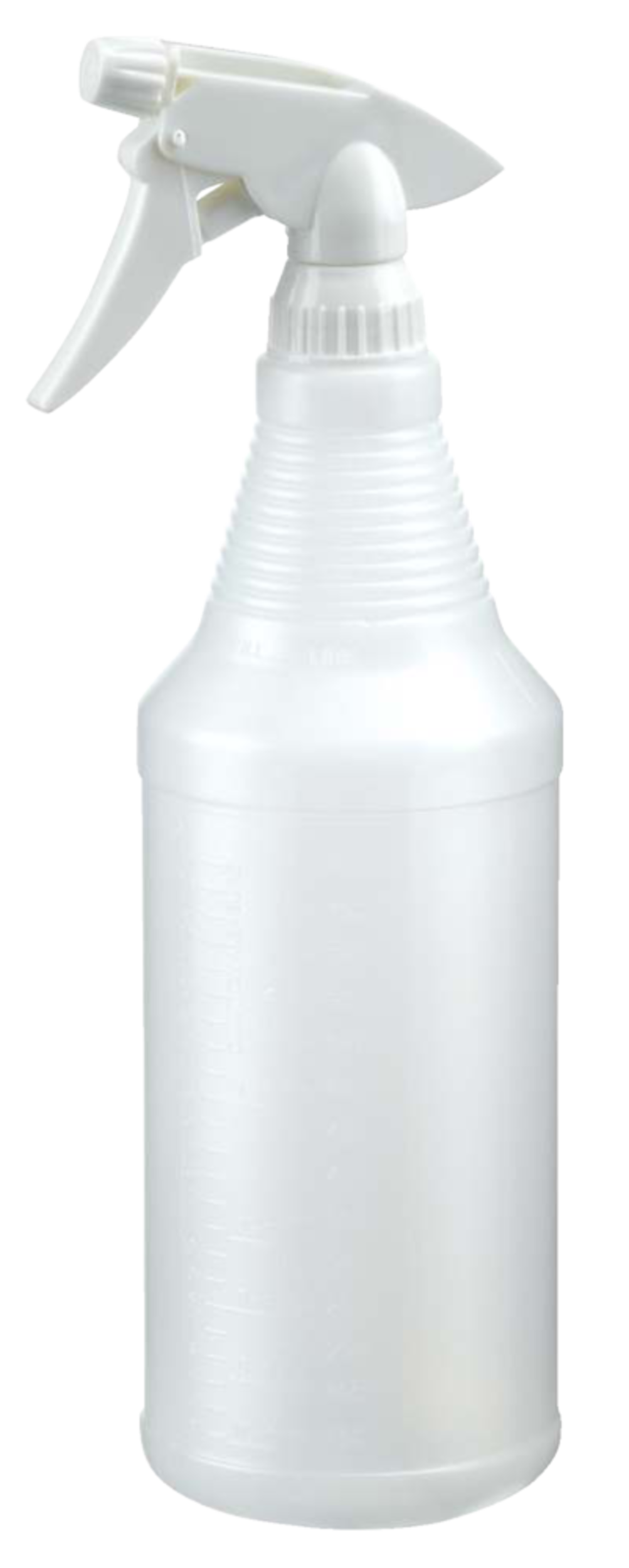 All-Purpose Plastic Mist Spray Bottle, 946-mL, White/Clear Front_Angled_Left