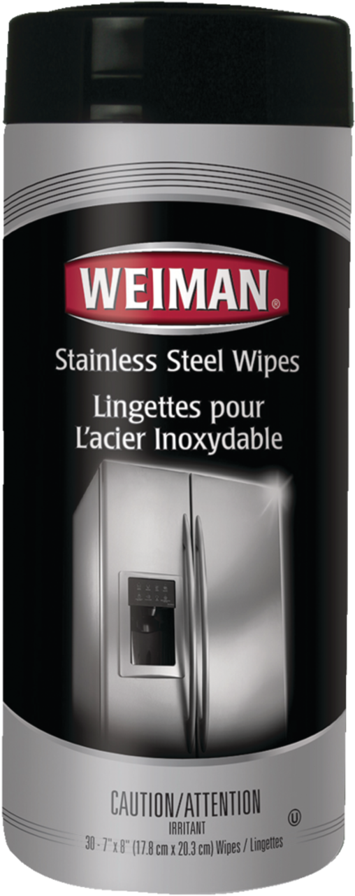 2 Pack WEIMAN Stainless Steel Surfaces Cleaning Wipes Streak Free