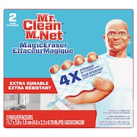 Mr. Clean Magic Eraser Extra Durable, Cleaning Pads with Durafoam, 2 count