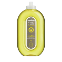 method Squirt + Mop Hard Floor Cleaner, Biodegradeable, Lemon Ginger Scent, 739-mL Front_Flat