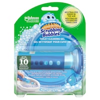 Scrubbing Bubbles Toilet Cleaning Gel, Septic System Safe, 6 Gel Discs Front_Flat