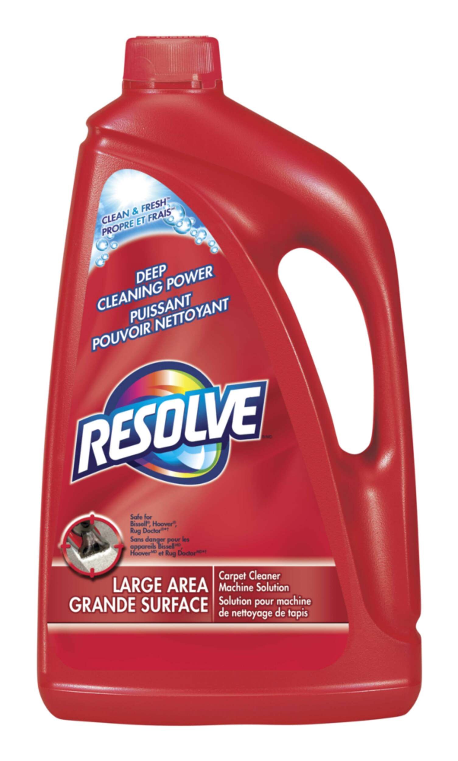 Resolve Deep Cleaning Solution for Carpet Cleaner, Machine Solution, 1-L Front_Flat