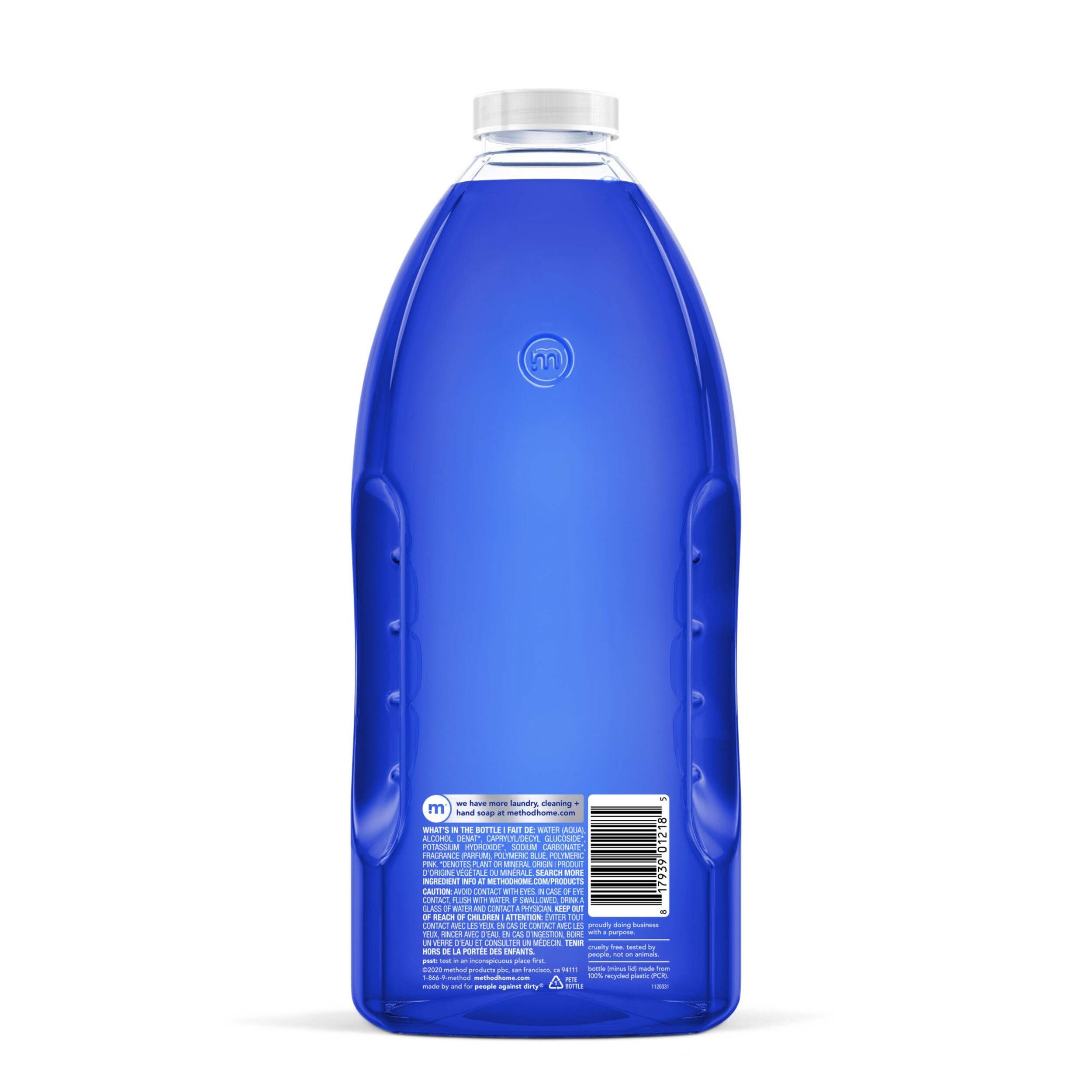 method Glass and Surface Cleaner Refill, Biodegradeable, Mint, 2L