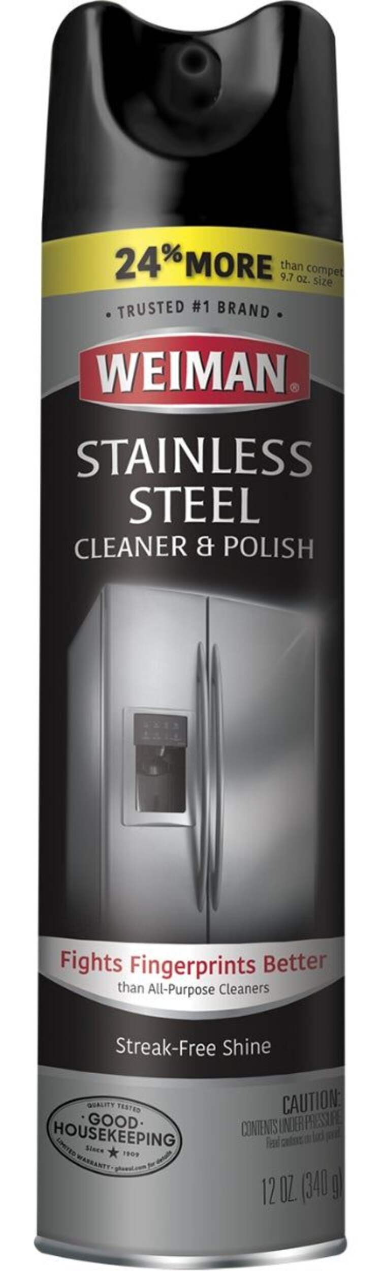 Weiman Stainless Steel Cleaner and Polish Spray, 340-g Front_Flat