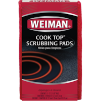 Tampons à récurer antiégratignures pour surfaces de cuisson en céramique et en verre Weiman, paq. 3 Front_Elevated
