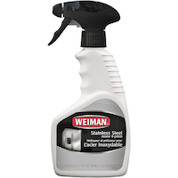 Nettoyant et poli en acier inoxydable pour acier inoxydable Weiman, 355 mL Front_Flat