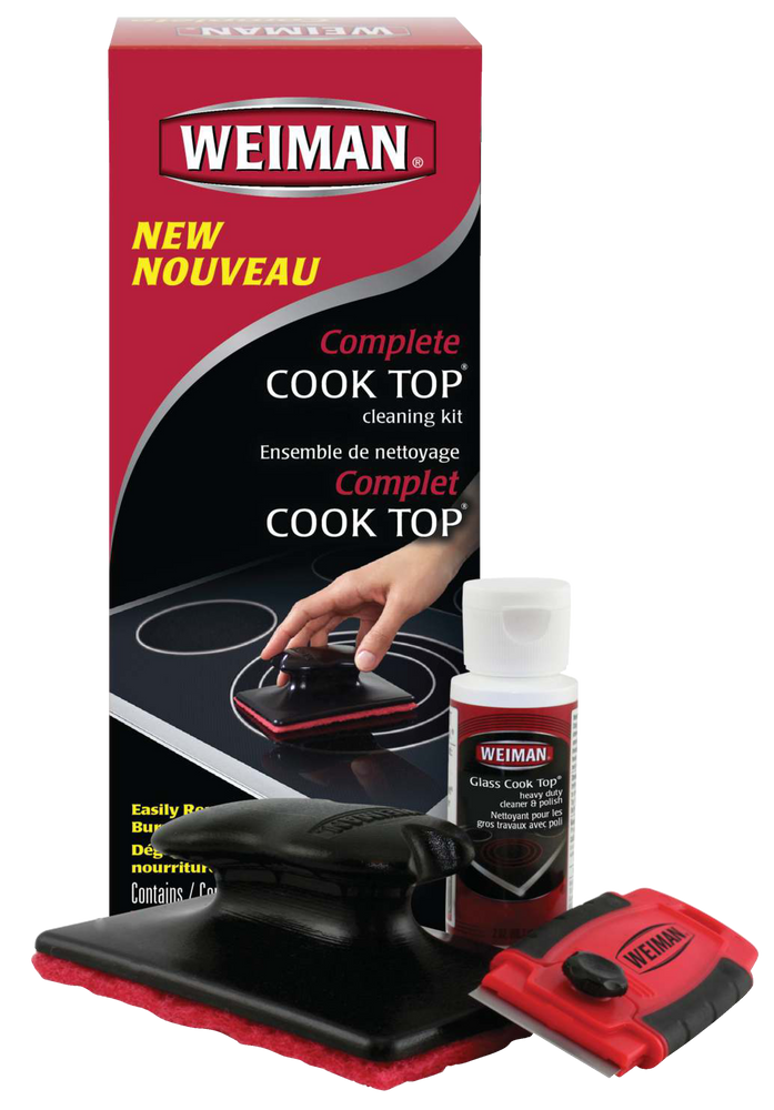 Weiman Complete Glass Cooktop Cleaning Kit, 3pc, Include Scrub Pad