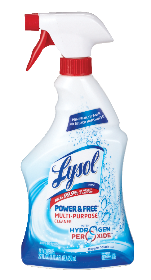 Lysol Power And Free Multi Purpose Disinfectant Cleaner With Hydrogen Peroxide Oxygen Splash