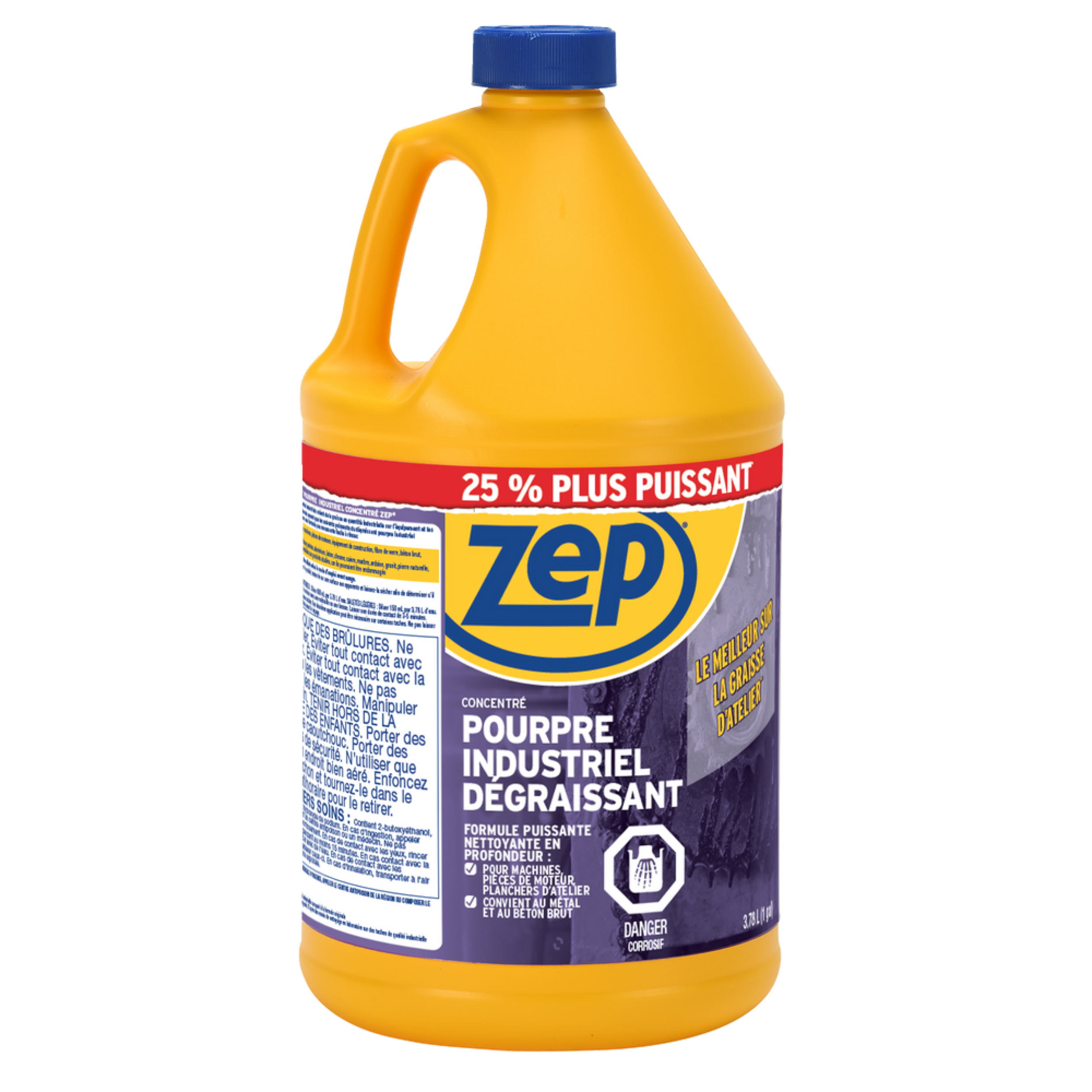 Nettoyantdégraissant concentré industriel Zep, pourpre, 3,7 L