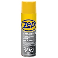 Nettoyant et poli en acier inoxydable pour acier inoxydable Zep, 414 mL Front_Flat