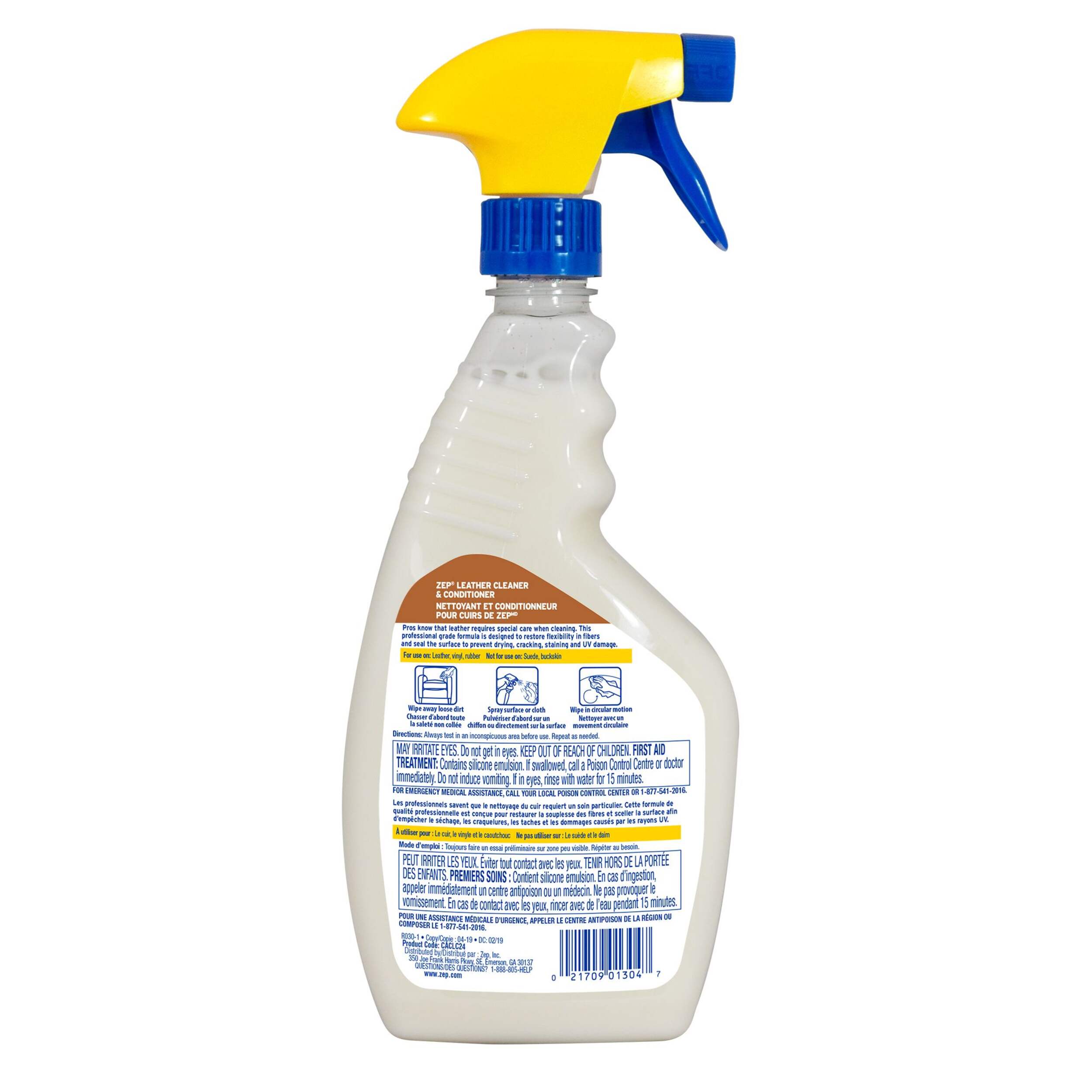 Zep Leather Cleaner and Conditioner Spray, 709-mL | Canadian Tire