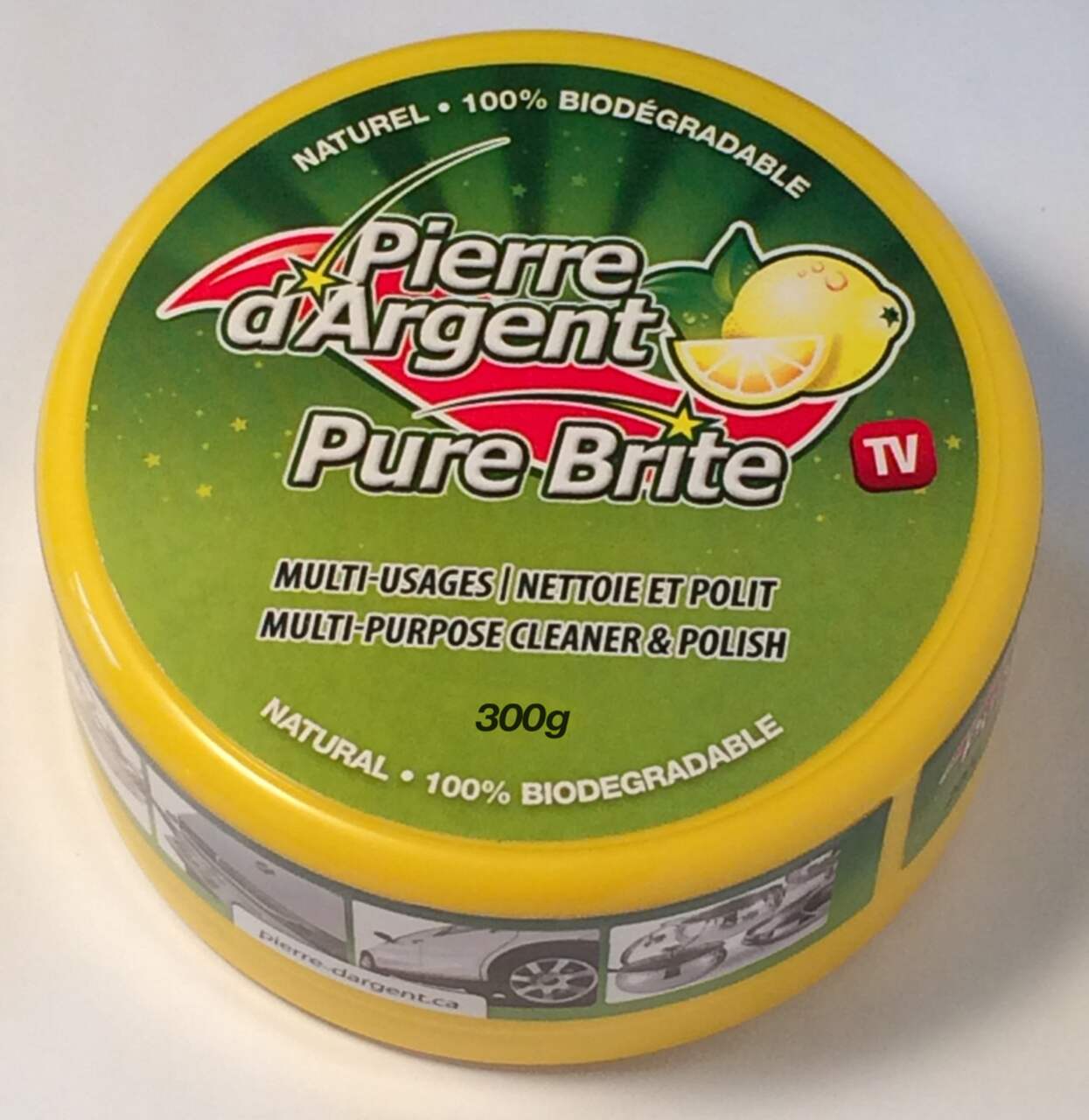 Pierre d'Argent 300g - Pierre blanche naturelle de nettoyage