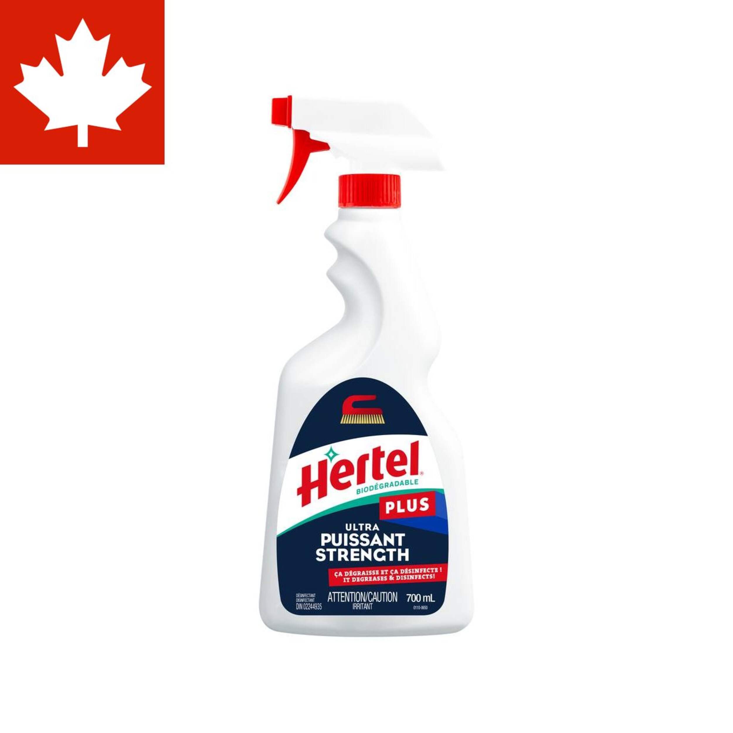 Hertel All-Purpose Disinfectant Cleaner & Degreaser, Fresh Scent, 700-mL Front_Flat